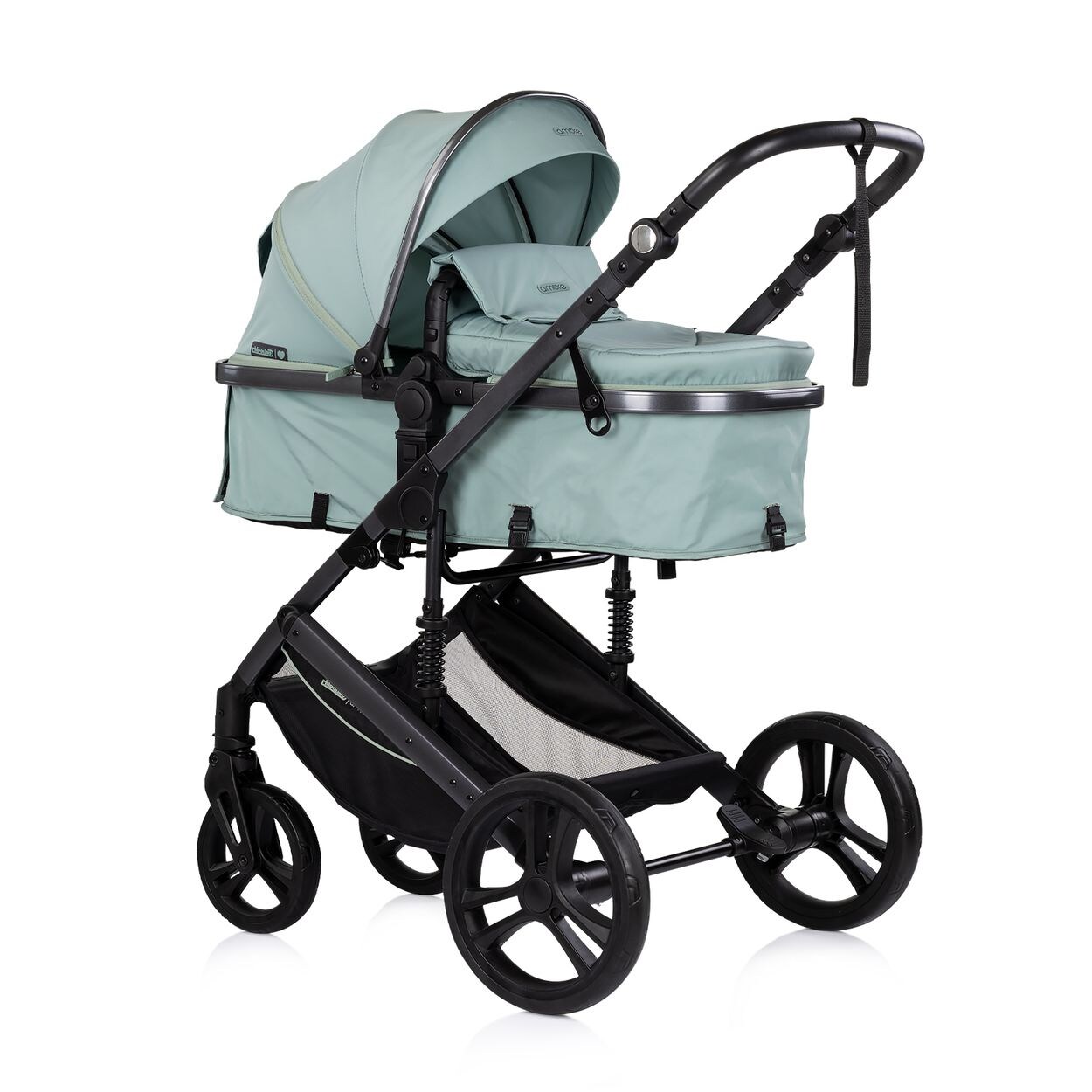 Kinderwagen 2 in 1 Amore Getränkehalter Wickeltasche Fußabdeckung Korb