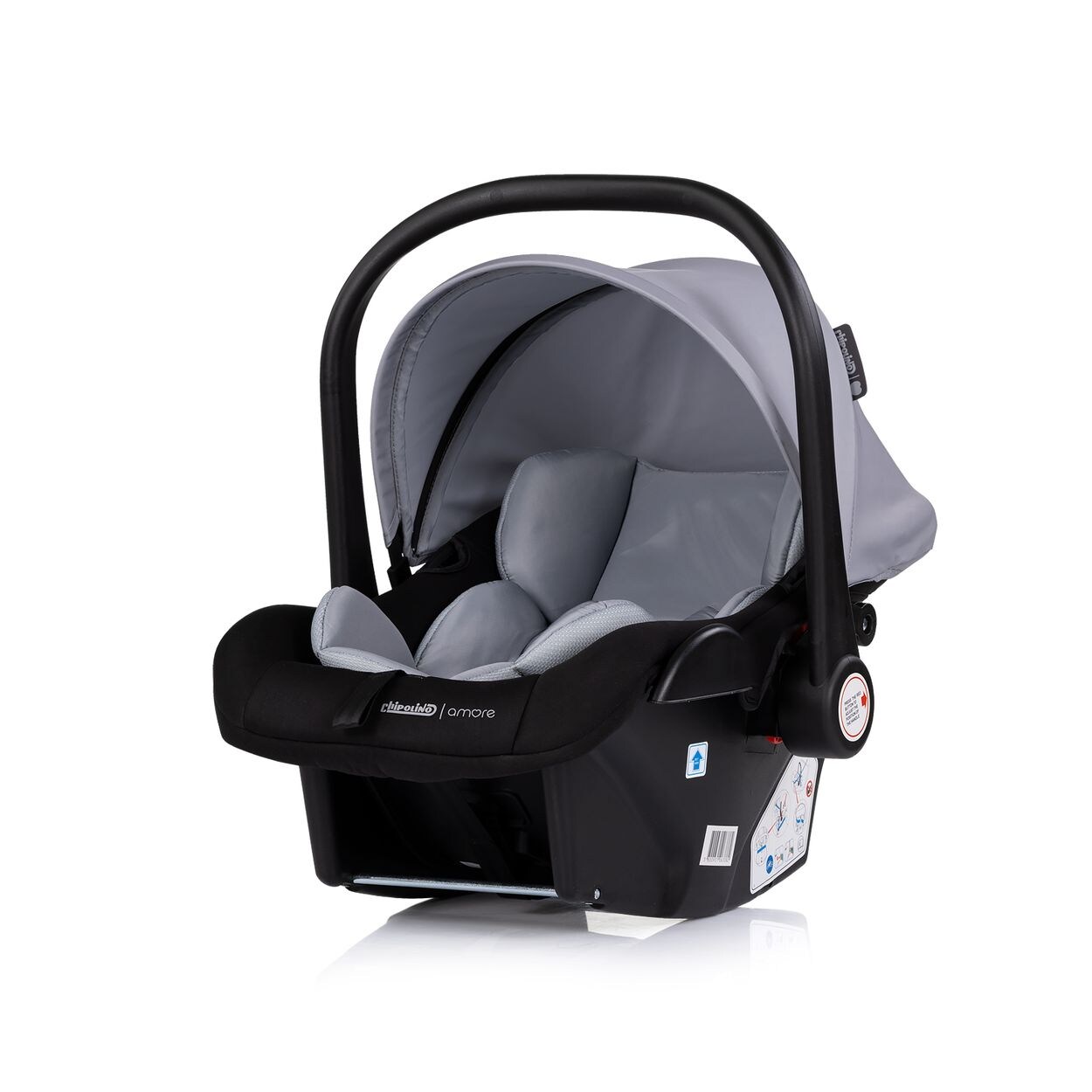 Set Babyschale Isofix-Basis-Station Amore i-Size Gruppe 0+ (0 - ) hellgrau