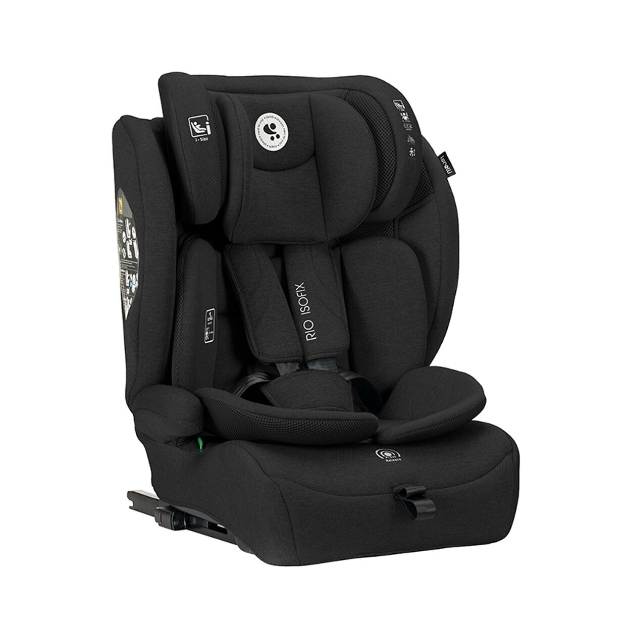 Kindersitz Rio i-Size (76 - 150 cm) Isofix Top Tether Kissen verstellbar black