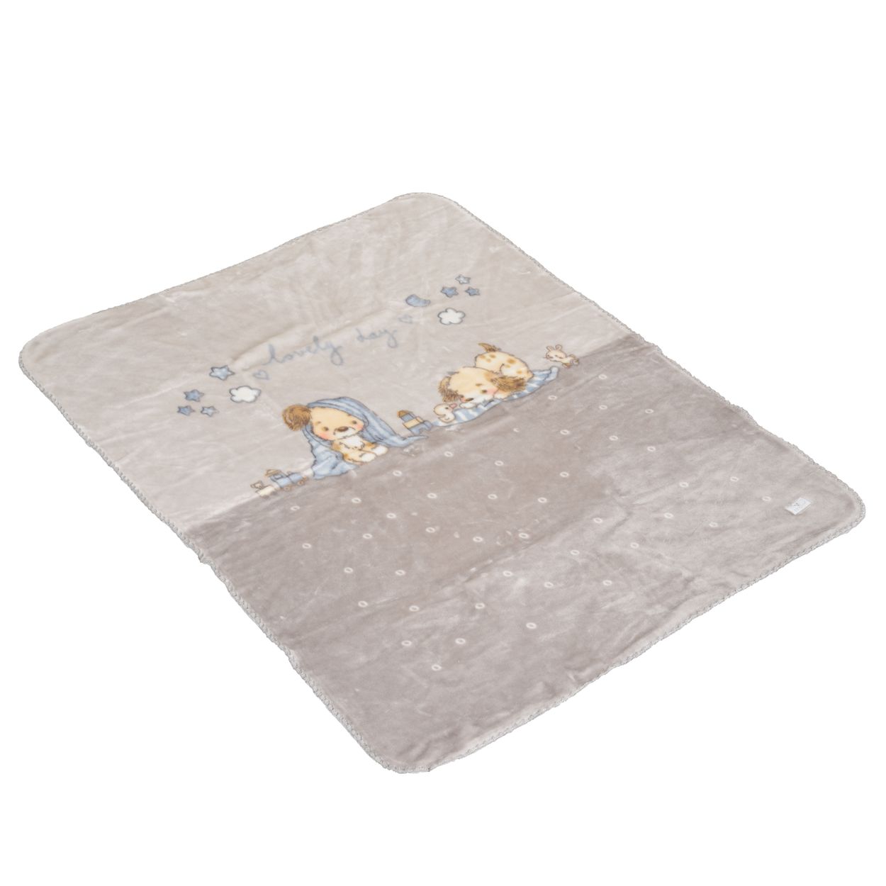 Cangaroo Babydecke Soft 140 x 110 cm 100% Polyester flauschig warm Geschenkbox grau 