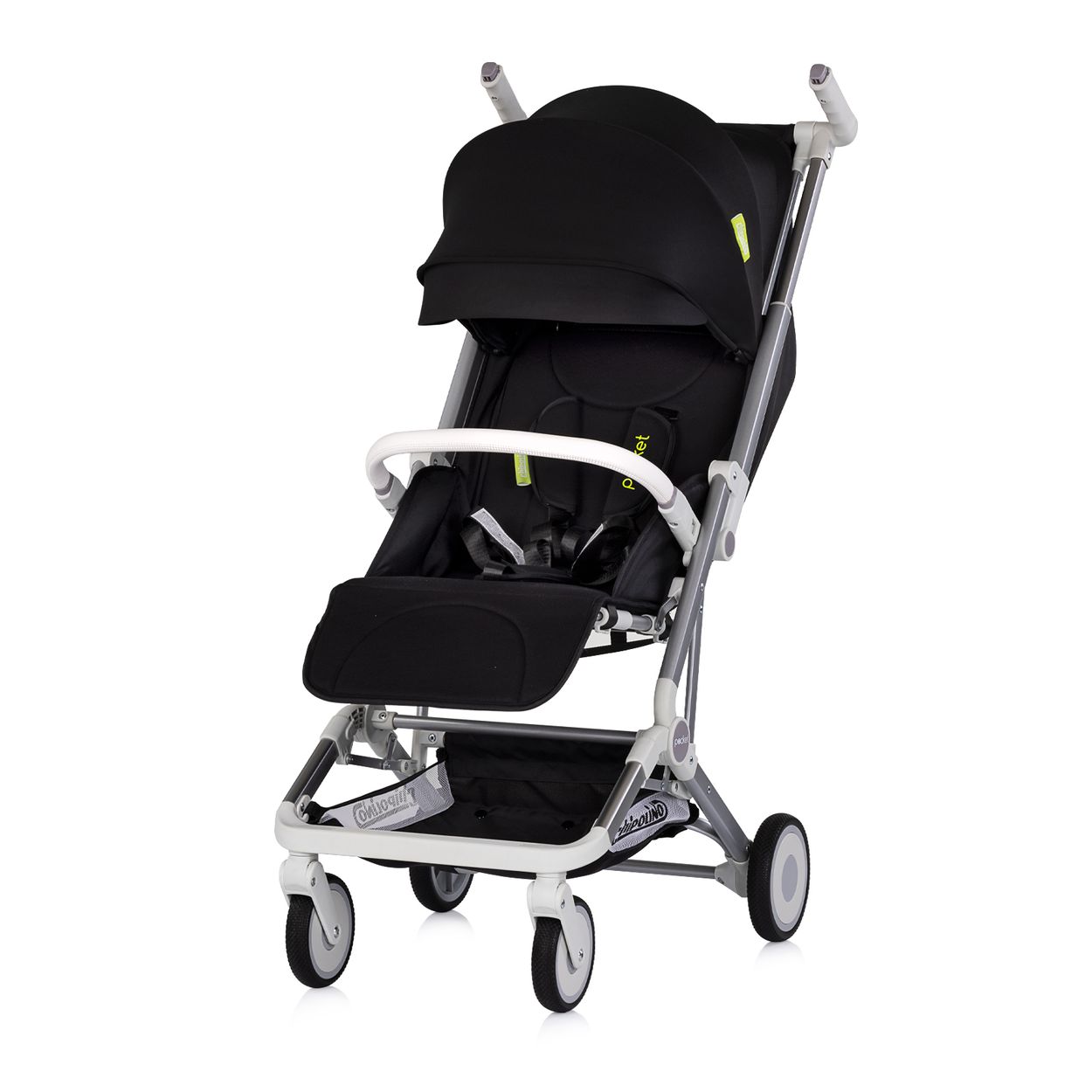 Chipolino Kinderwagen Buggy Pocket klappbar Korb Frontb&uuml;gel Sonnendach bis 22 kg schwarz 