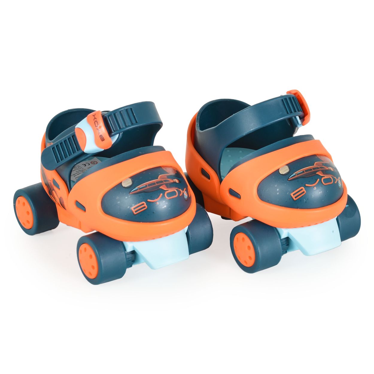 Byox Rollschuhe Scooper Skates Bremse vier R&auml;der Kunststoffrollen ab 3 Jahren blau 