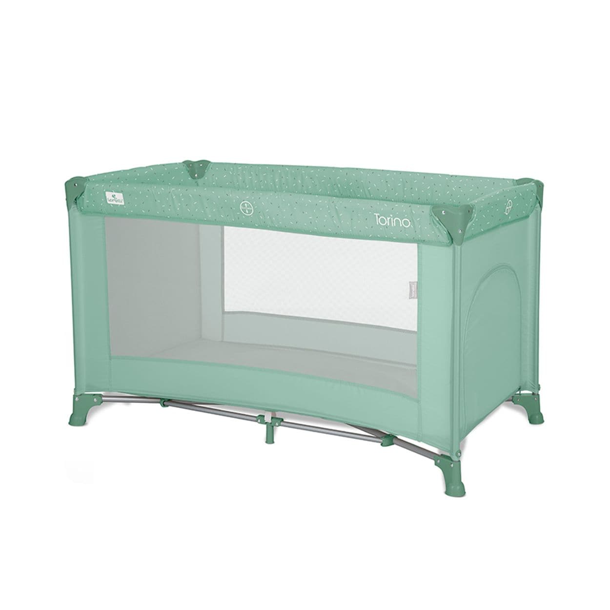 Lorelli Reisebett Torino Laufstall seitlicher Eingang, Tragetasche, Faltmatratze hellgr&uuml;n 