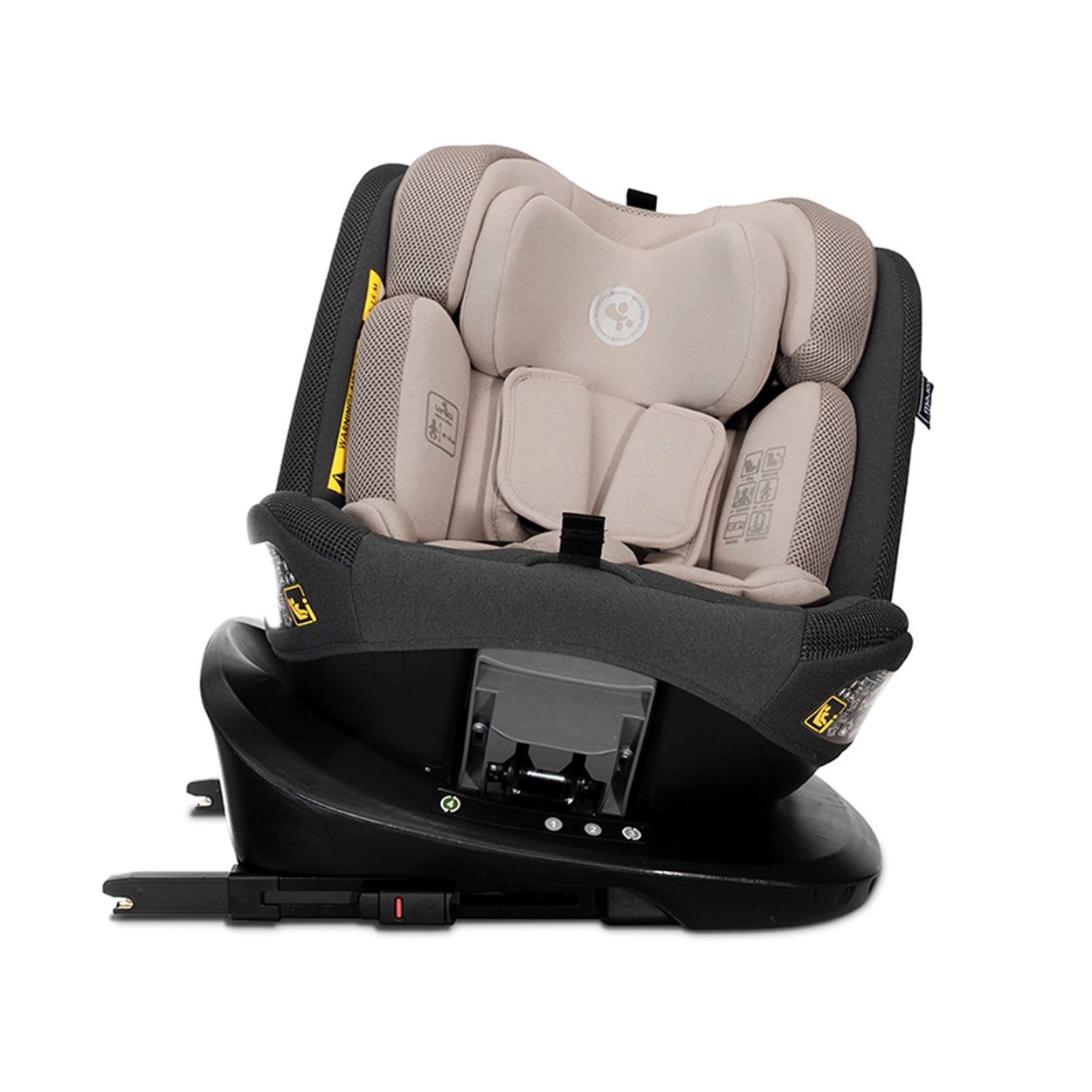 Lorelli Kindersitz Imola i-Size 40-150 cm Isofix 360 Grad Drehung Top Tether beige 