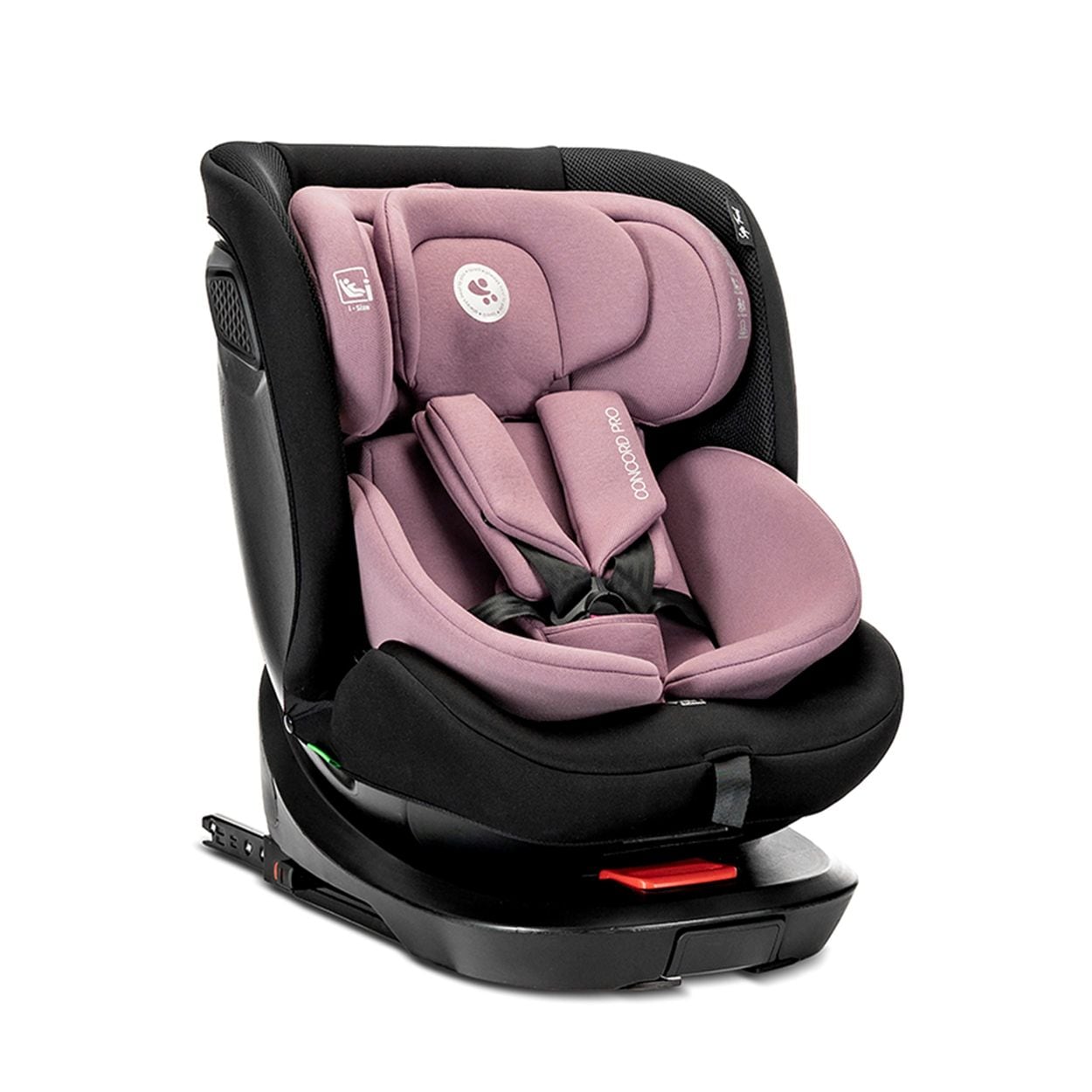 Lorelli Kindersitz Concord Pro 40 - 150 cm St&uuml;tzbein Nackenkissen R&uuml;ckenlehne rosa 