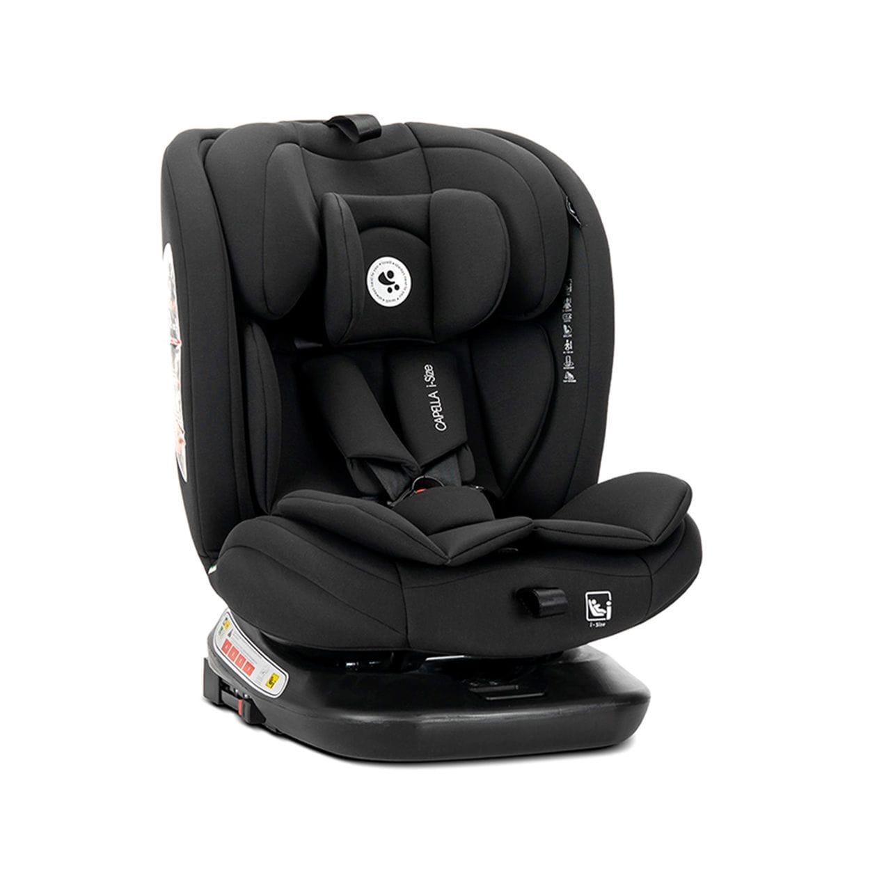 Lorelli Kindersitz Capella 40 - 150 cm Isofix Kopfkissen Kopfst&uuml;tze verstellbar schwarz 