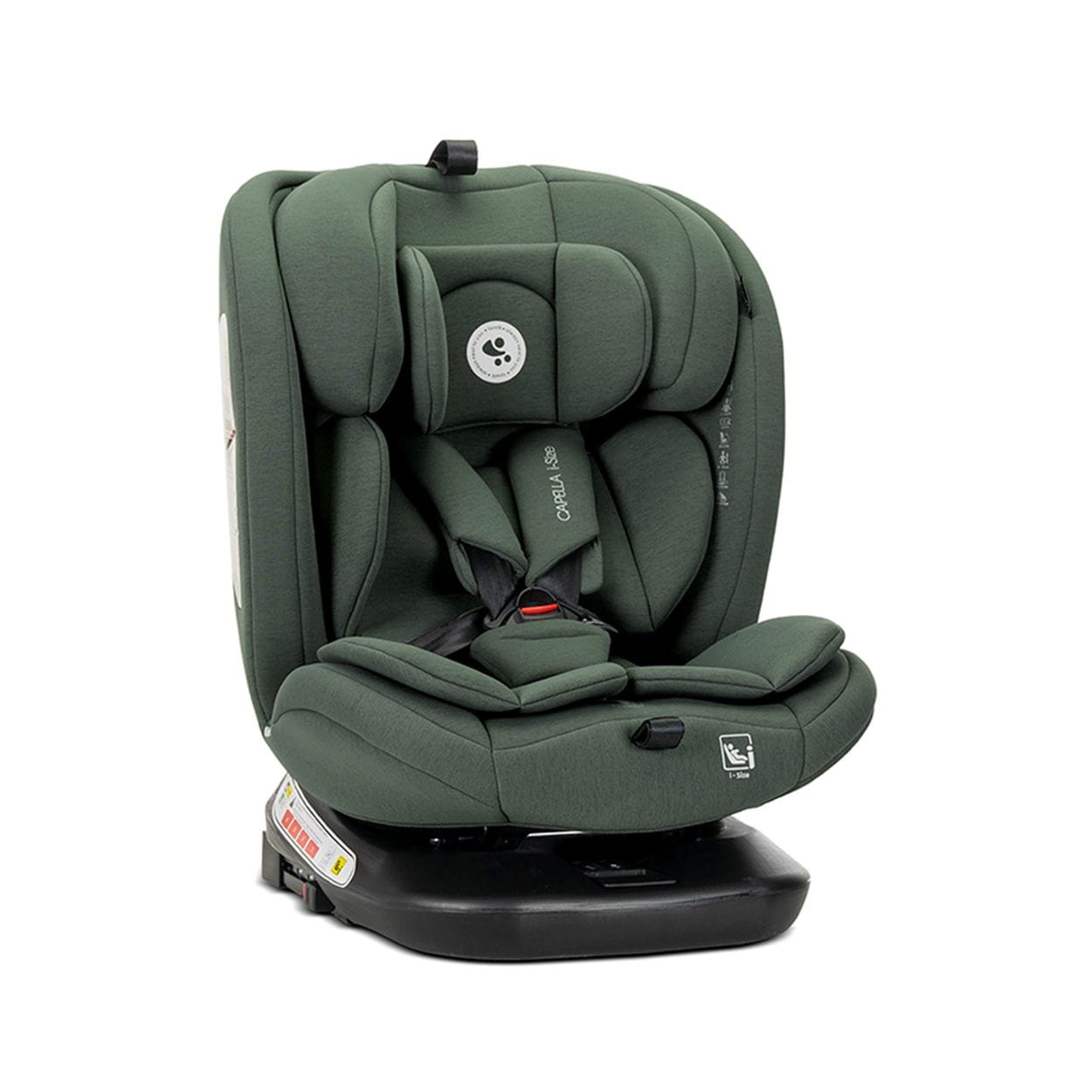 Lorelli Kindersitz Capella 40 - 150 cm Isofix Kopfkissen Kopfst&uuml;tze verstellbar gr&uuml;n 