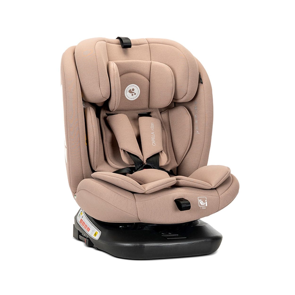Lorelli Kindersitz Capella 40 - 150 cm Isofix Kopfkissen Kopfst&uuml;tze verstellbar beige 
