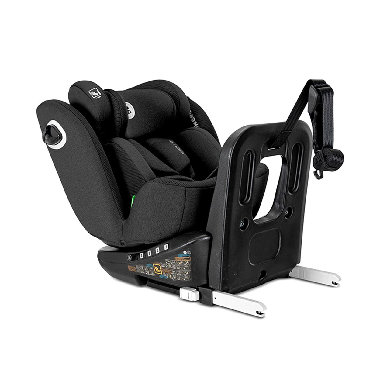 Lorelli Kindersitz Auriga 40 - 150 cm Isofix Anti-Rebound-Stange SPS R&uuml;ckenlehne schwarz 