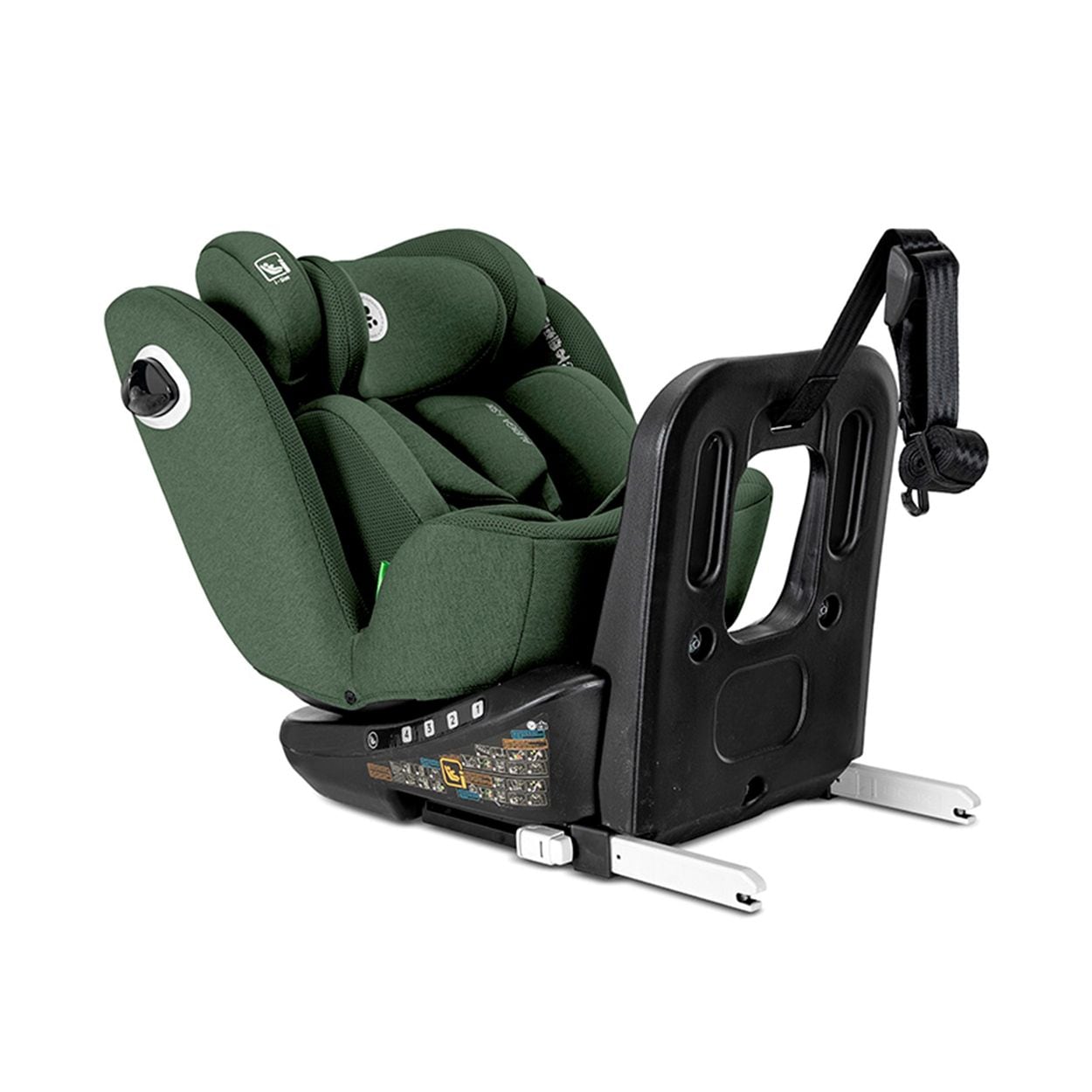 Lorelli Kindersitz Auriga 40 - 150 cm Isofix Anti-Rebound-Stange SPS R&uuml;ckenlehne gr&uuml;n 