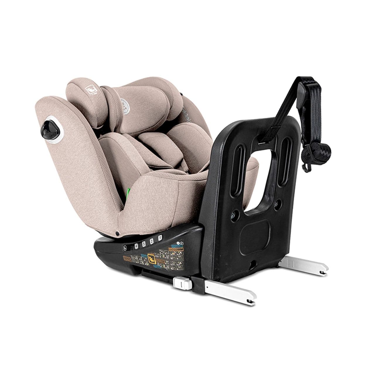 Lorelli Kindersitz Auriga 40 - 150 cm Isofix Anti-Rebound-Stange SPS R&uuml;ckenlehne beige 
