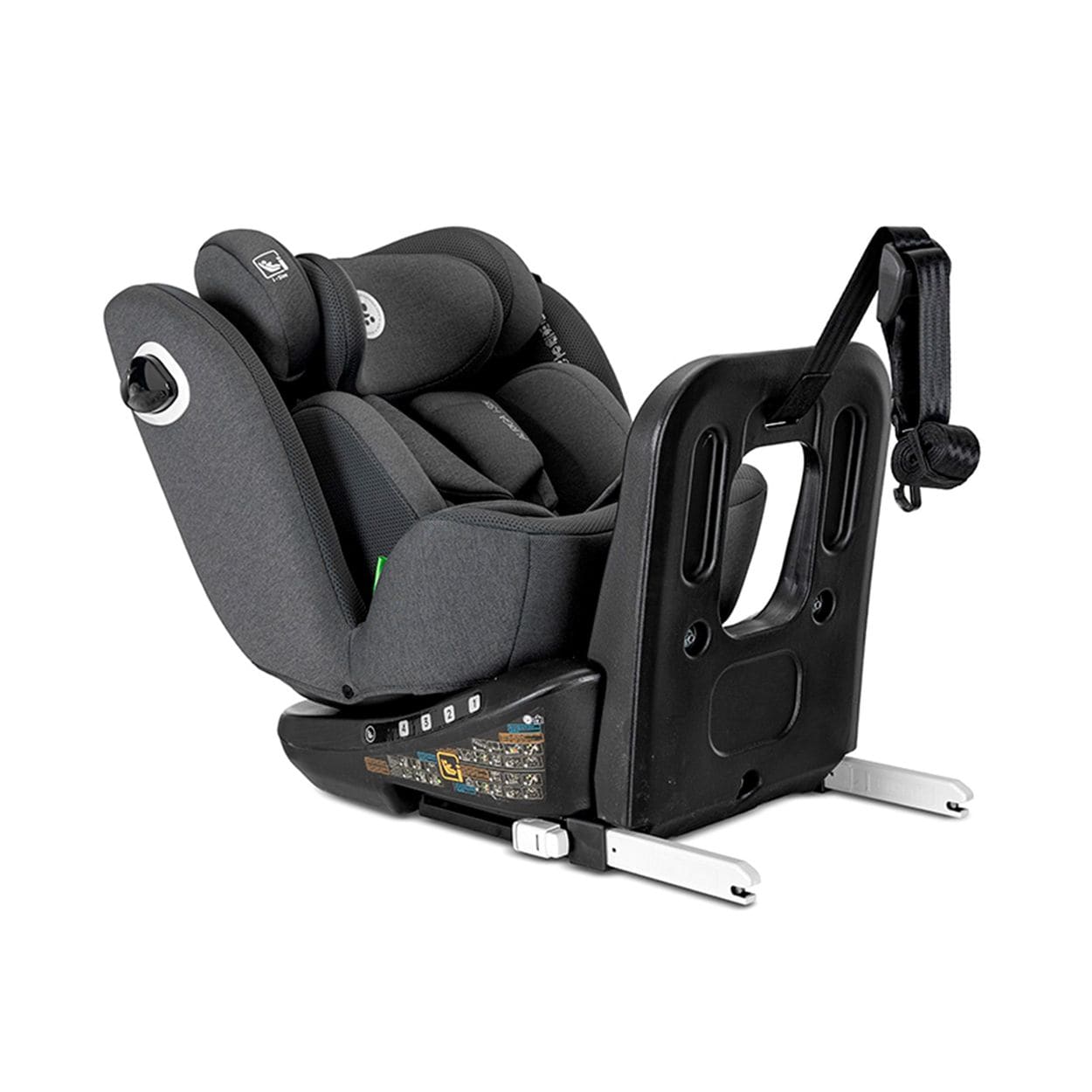 Lorelli Kindersitz Auriga 40 - 150 cm Isofix Anti-Rebound-Stange SPS R&uuml;ckenlehne grau 