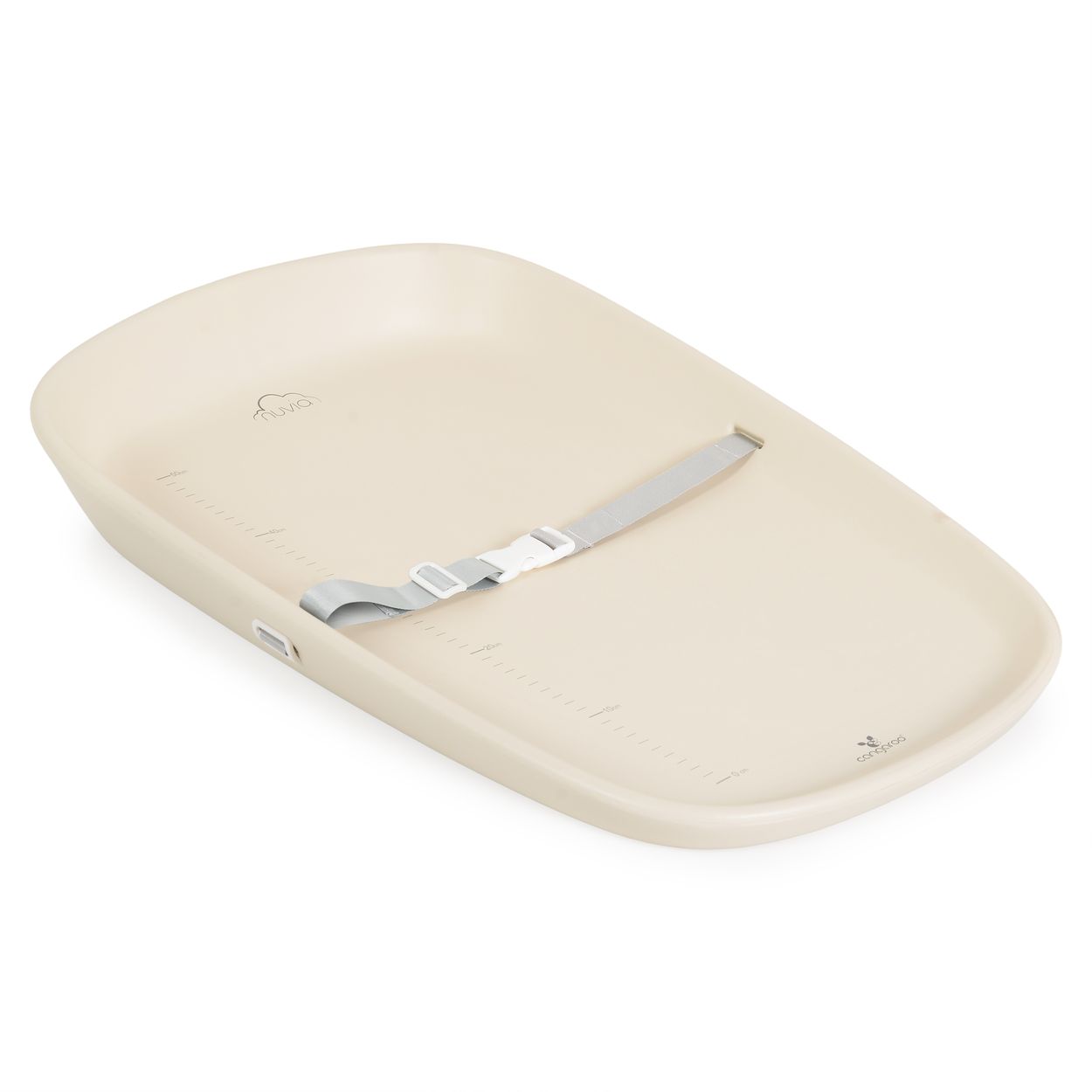Cangaroo Wickelauflage Nuvia tragbar Gurt Messskala EVA-Material R&uuml;ckenlehne beige 