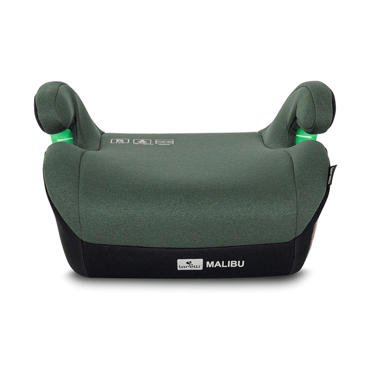 Lorelli Kindersitzerh&ouml;hung Malibu 125-150cm Isofix abnehmbarer Bezug Armlehne gr&uuml;n 