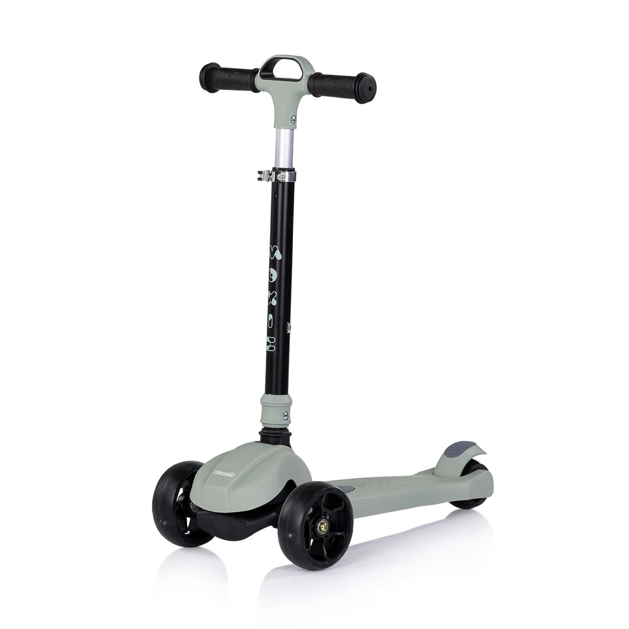 Chipolino Kinderroller Moxie Musik, Licht, klappbar, Tragegriff, 3-R&auml;der, Bremse gr&uuml;n 