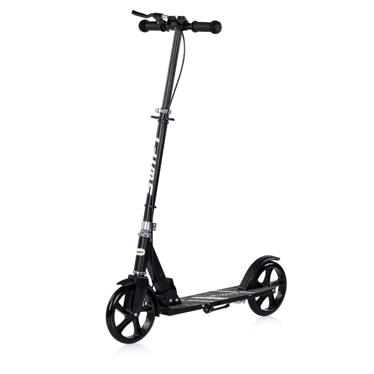 Chipolino Kinderroller Swift klappbar Anti-Rutsch-Griffe Hinterradbremse ABEC-7 schwarz 