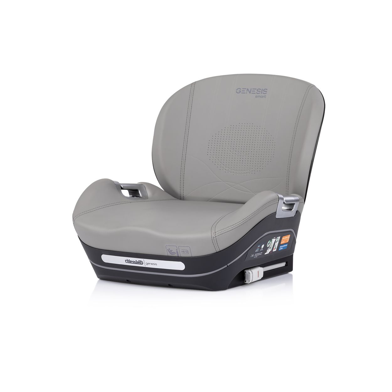 Chipolino Sitzerh&ouml;hung Genesis Smart i-Size 125-150 cm Isofix K&uuml;hlung Heizung grau 