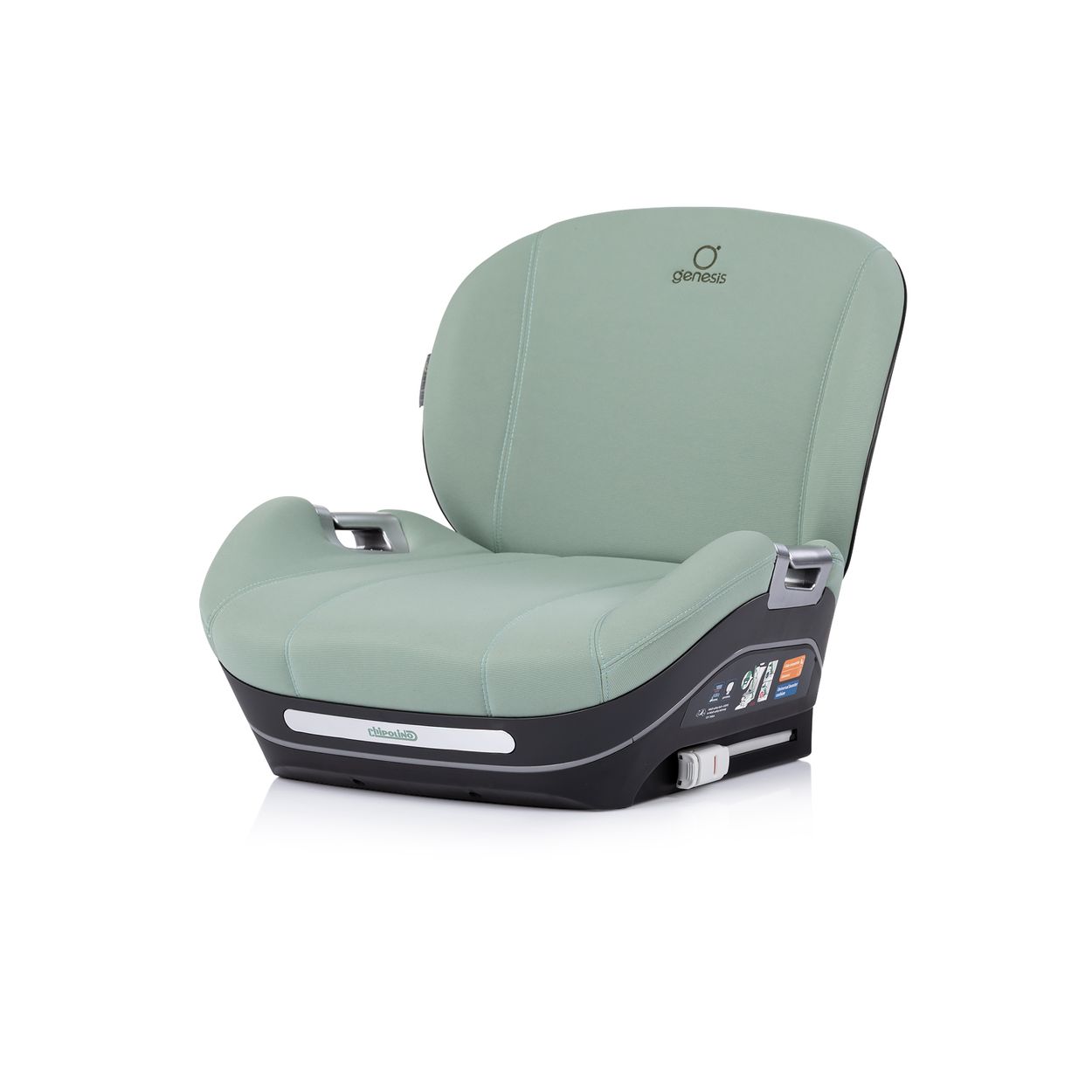 Chipolino Kindersitzerh&ouml;hung Genesis i-Size 125-150 cm Isofix, R&uuml;ckenlehne grau 