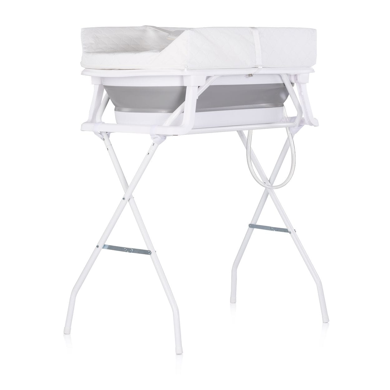 Chipolino Babywanne, Wickeltisch 2 in 1 Sonata St&auml;nder faltbar Thermometer 11 kg grau 