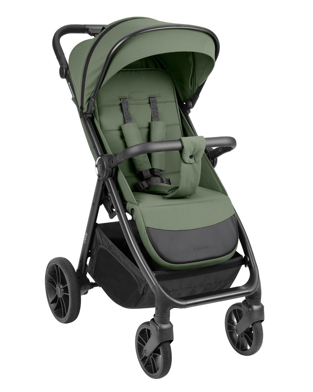 Kikka boo Kinderwagen, Buggy Jody PU-R&auml;der Federung Hinterradbremse 5-Punkt-Gurt gr&uuml;n 