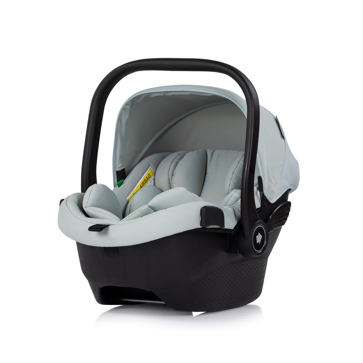 Chipolino Babyschale Pearl i-Size (40-85cm) Sonnendach 3-Punkt-Gurt Kopfst&uuml;tze gr&uuml;n 