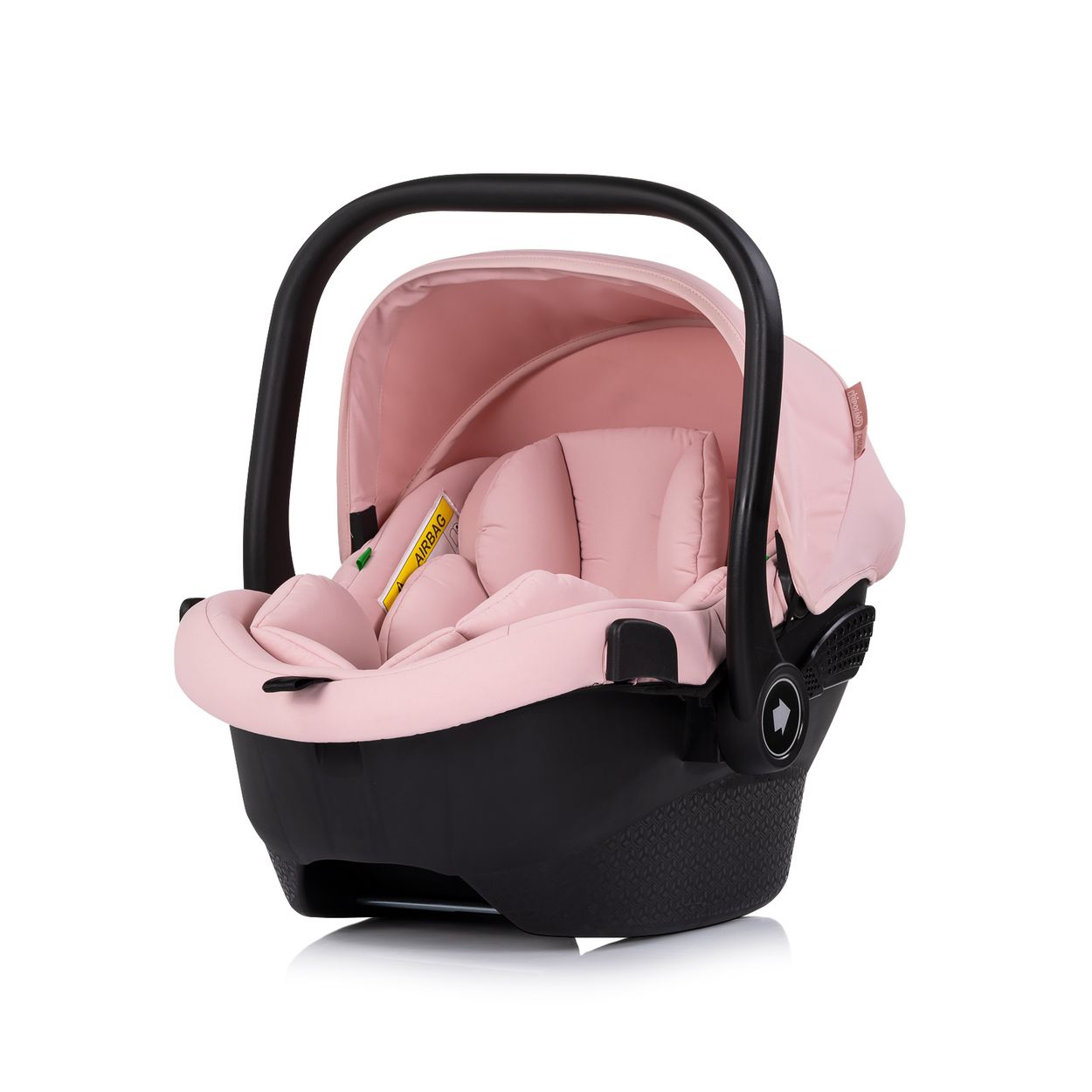 Chipolino Set Babyschale Pearl i-Size (40-85cm) Isofix-Basis-Station Adapter rosa 
