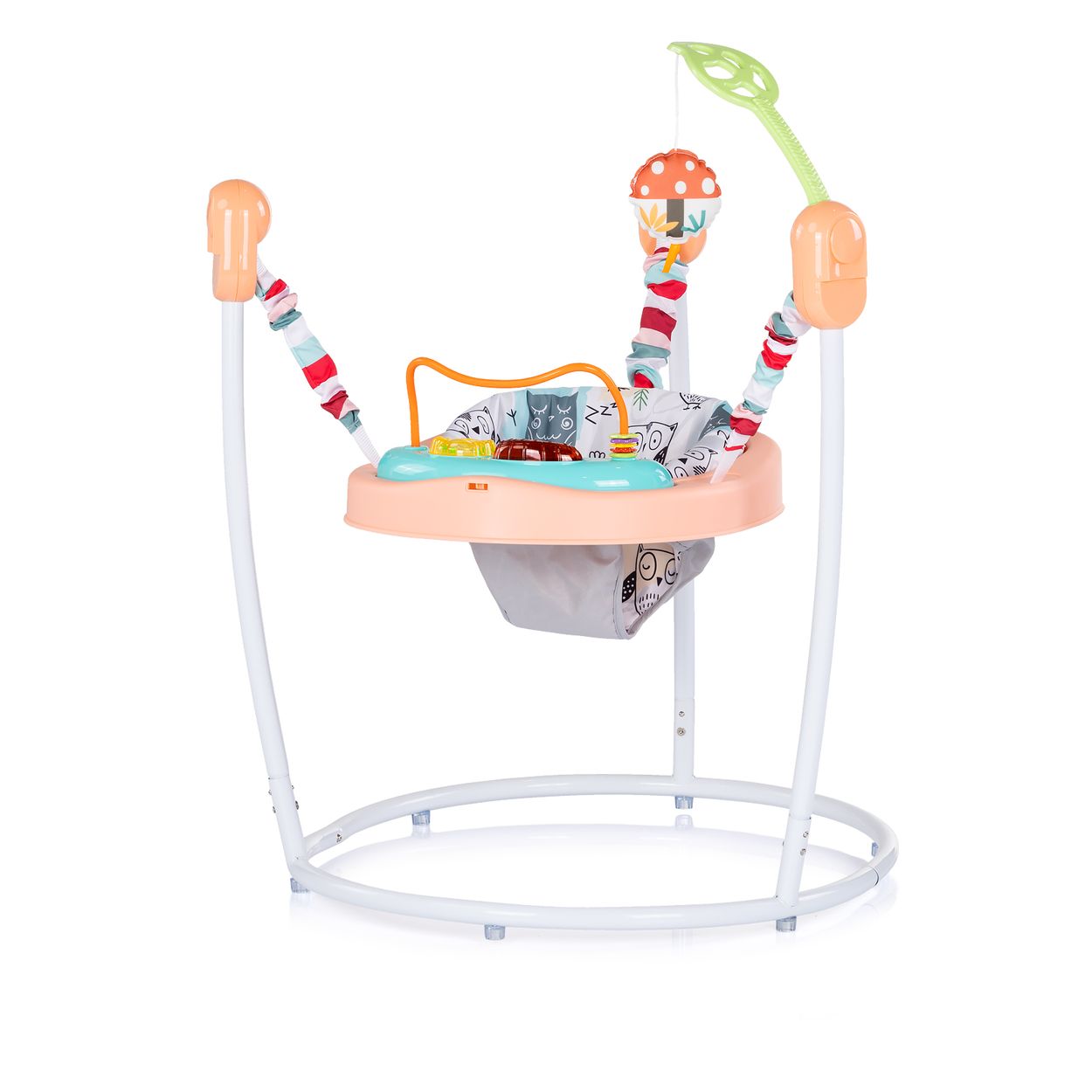 Chipolino Hopser Jumpy Joy Musik Licht Tiere H&auml;ngespielzeug Motorikspielzeug rosa 
