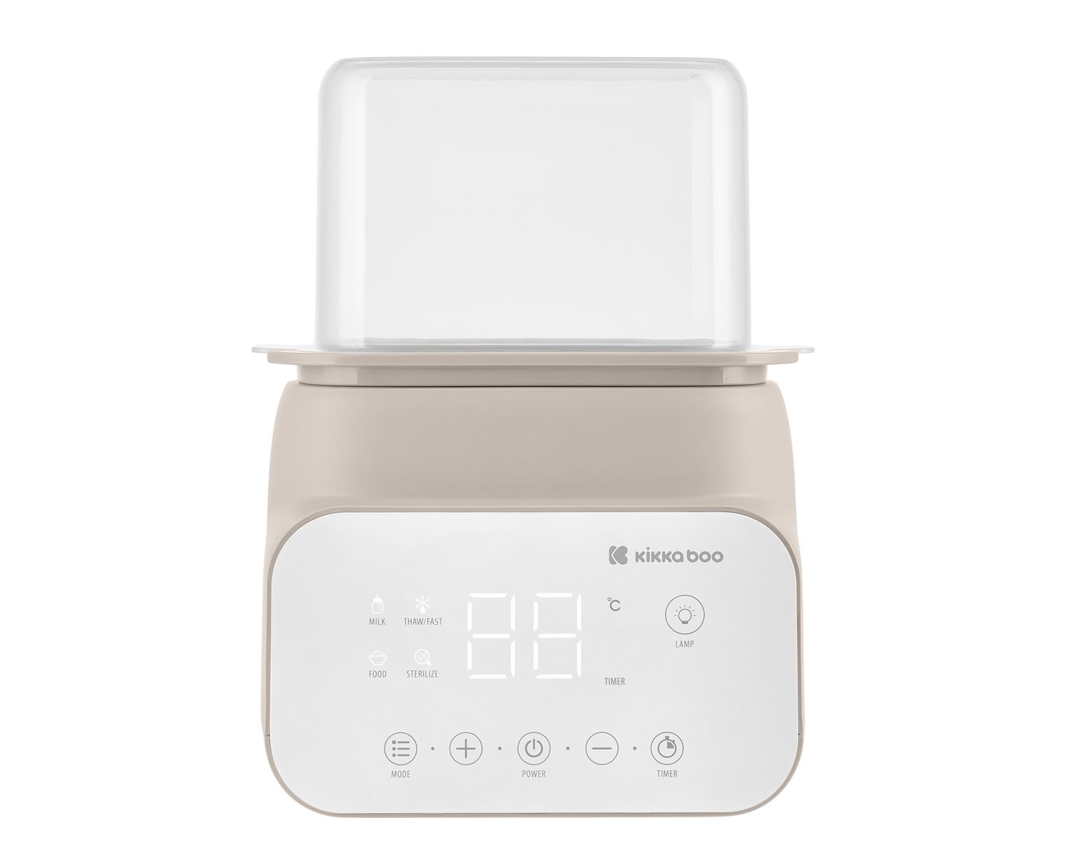 Kikkaboo Doppelflaschenw&auml;rmer Handy 4 in 1 Erw&auml;rmen Sterilisieren Nachtlicht beige 