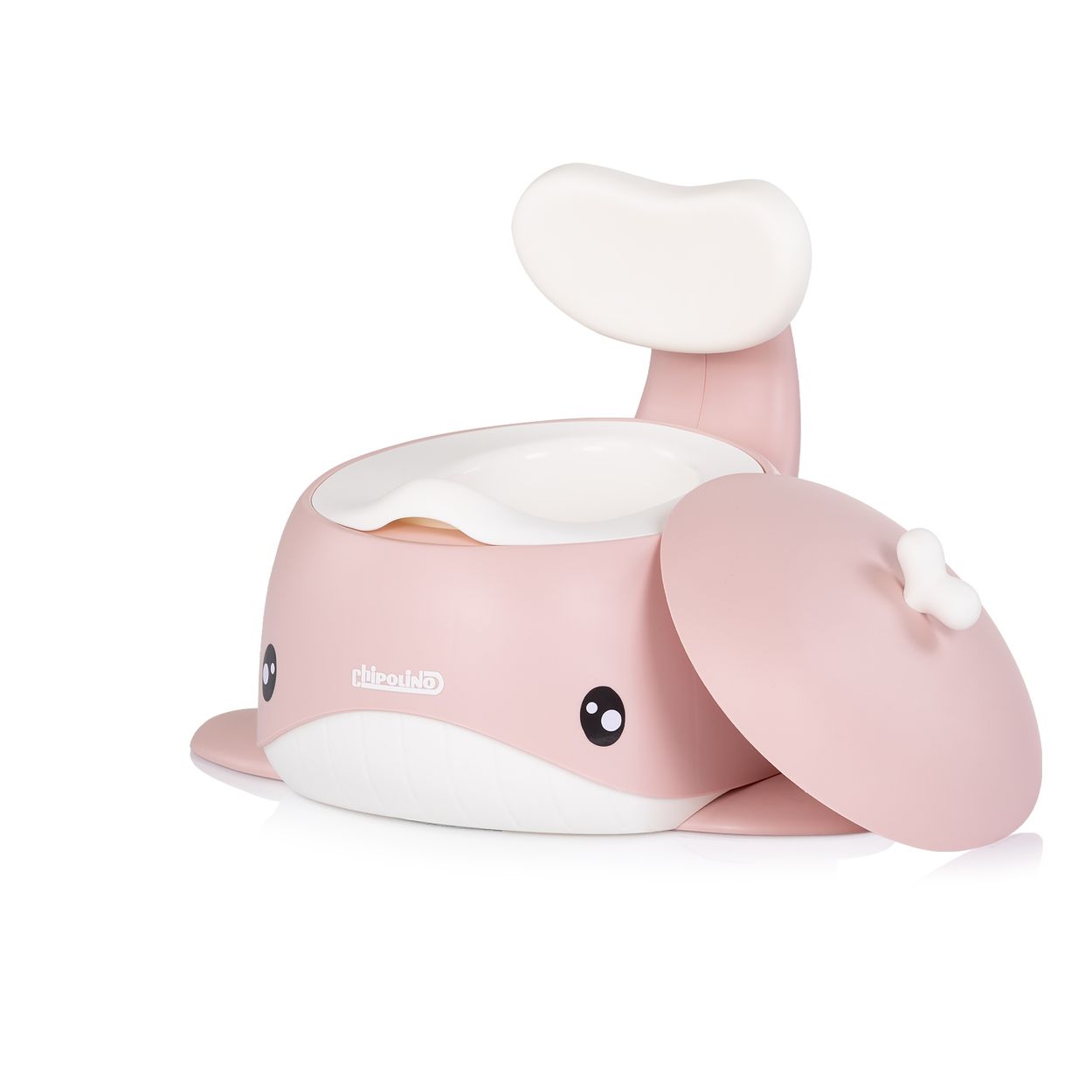 Chipolino T&ouml;pfchen Wal Innenbeh&auml;lter Toilettentrainer Deckel R&uuml;ckenlehne 15 kg rosa 