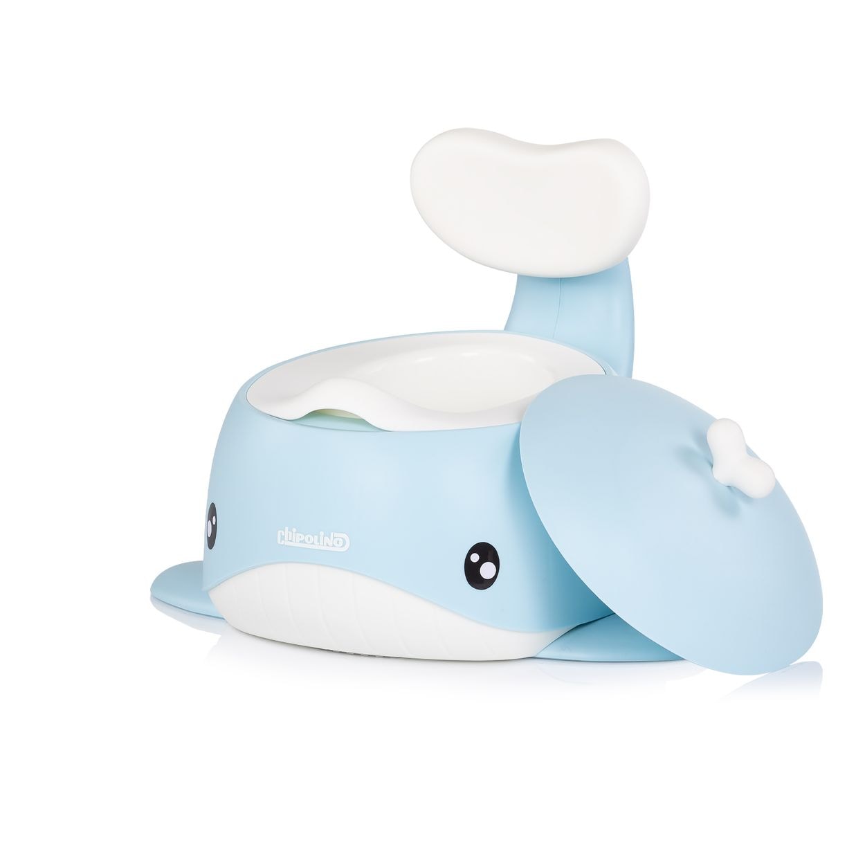 Chipolino T&ouml;pfchen Wal Innenbeh&auml;lter Toilettentrainer Deckel R&uuml;ckenlehne 15 kg blau 
