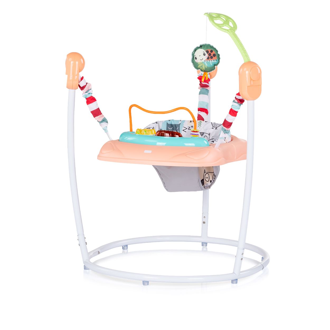 Chipolino Hopser Jumpy Car Musik Licht H&auml;ngespielzeug Musikpanel verstellbar rosa 