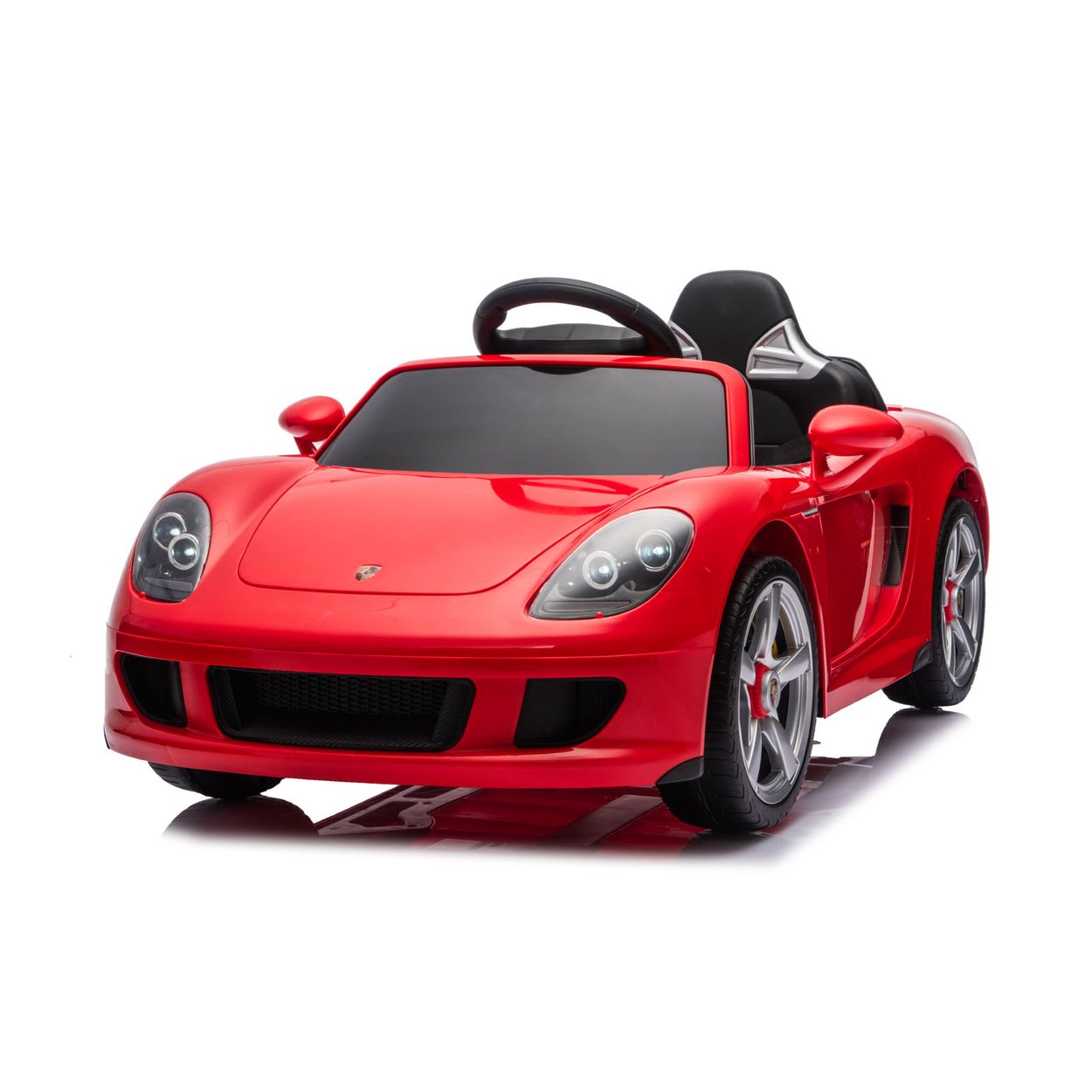 Chipolino Kinderelektroauto Porsche Carrera GT Fernbedienung Bluetooth 2 Motoren rot 