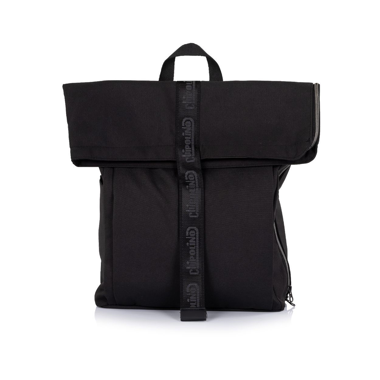 Chipolino Kinderwagen-Rucksack Wickelauflage Thermotasche Rei&szlig;verschluss Griff schwarz - Bild 1