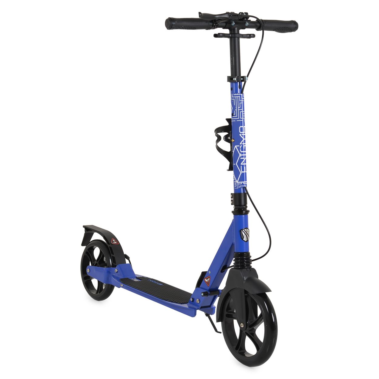 Byox Kinderroller Enigma PU-R&auml;der klappbar St&auml;nder Getr&auml;nkehalter Handbremse blau 