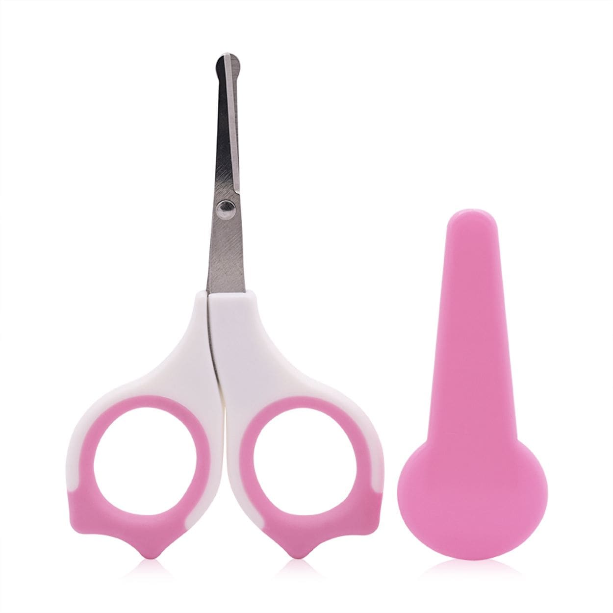 Lorelli Baby Nagelschere Schutzkappe gebogen, Edelstahl, Babyschere, Nagelpflege 