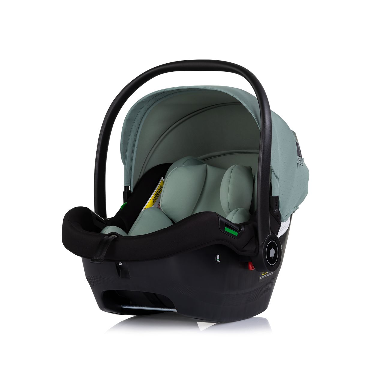 Chipolino Babyschale Elite next Gen i-Size (40-87cm) Schaukelfu&szlig; Gurt 3D-Kissen gr&uuml;n 