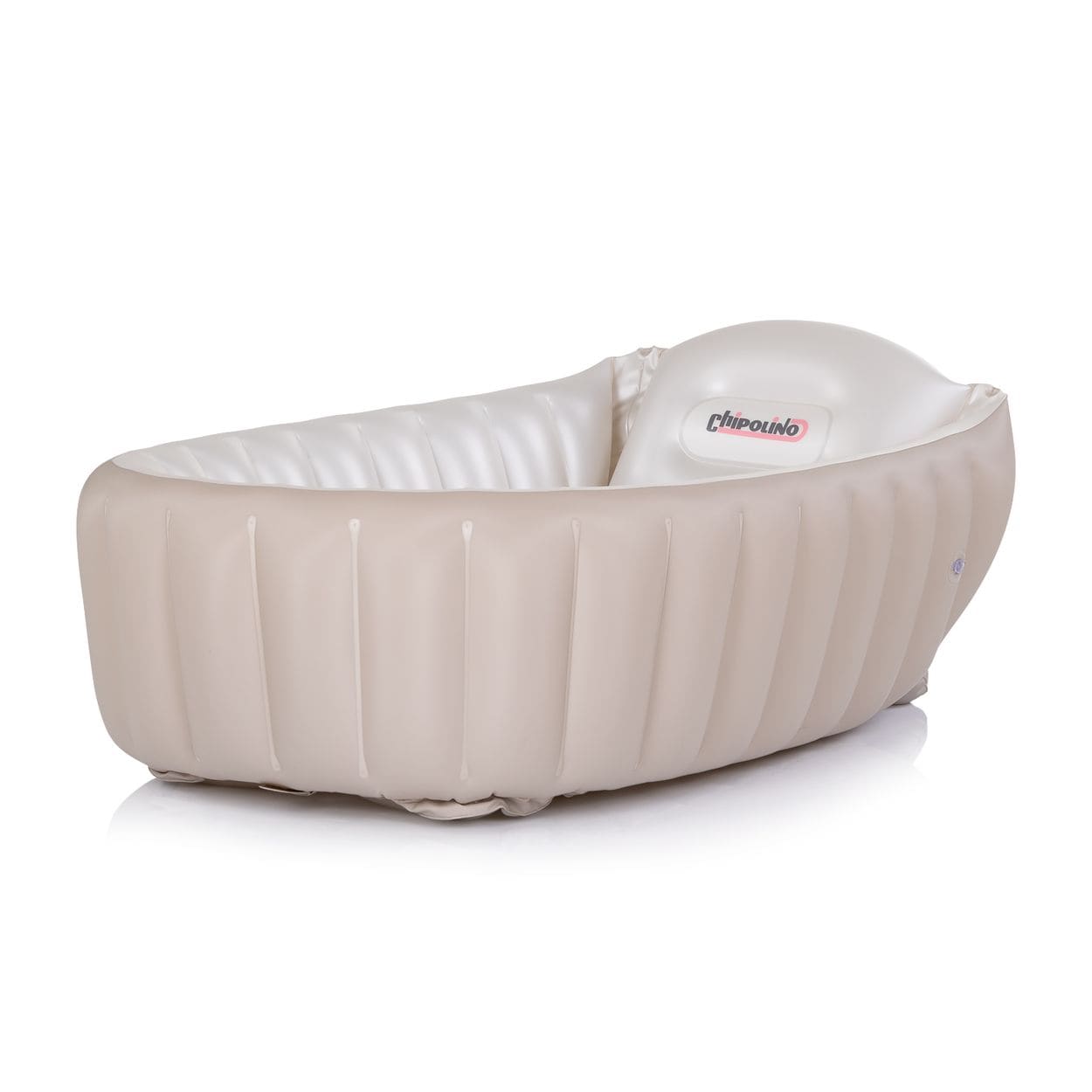 Chipolino Babybadewanne Baby Cloud aufblasbar Pumpe Seitenpolster ab Geburt beige 