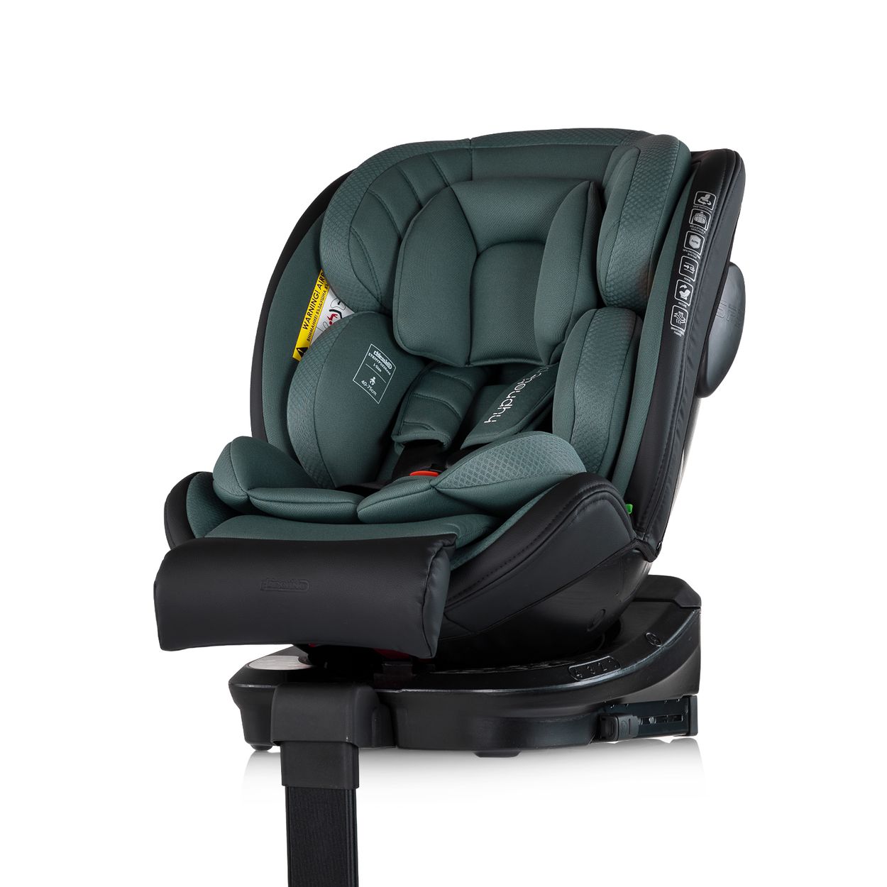 Chipolino Kindersitz Hypnotic Plus i-Size (40-150cm) St&uuml;tzfu&szlig; Isofix Gurt SPS gr&uuml;n 