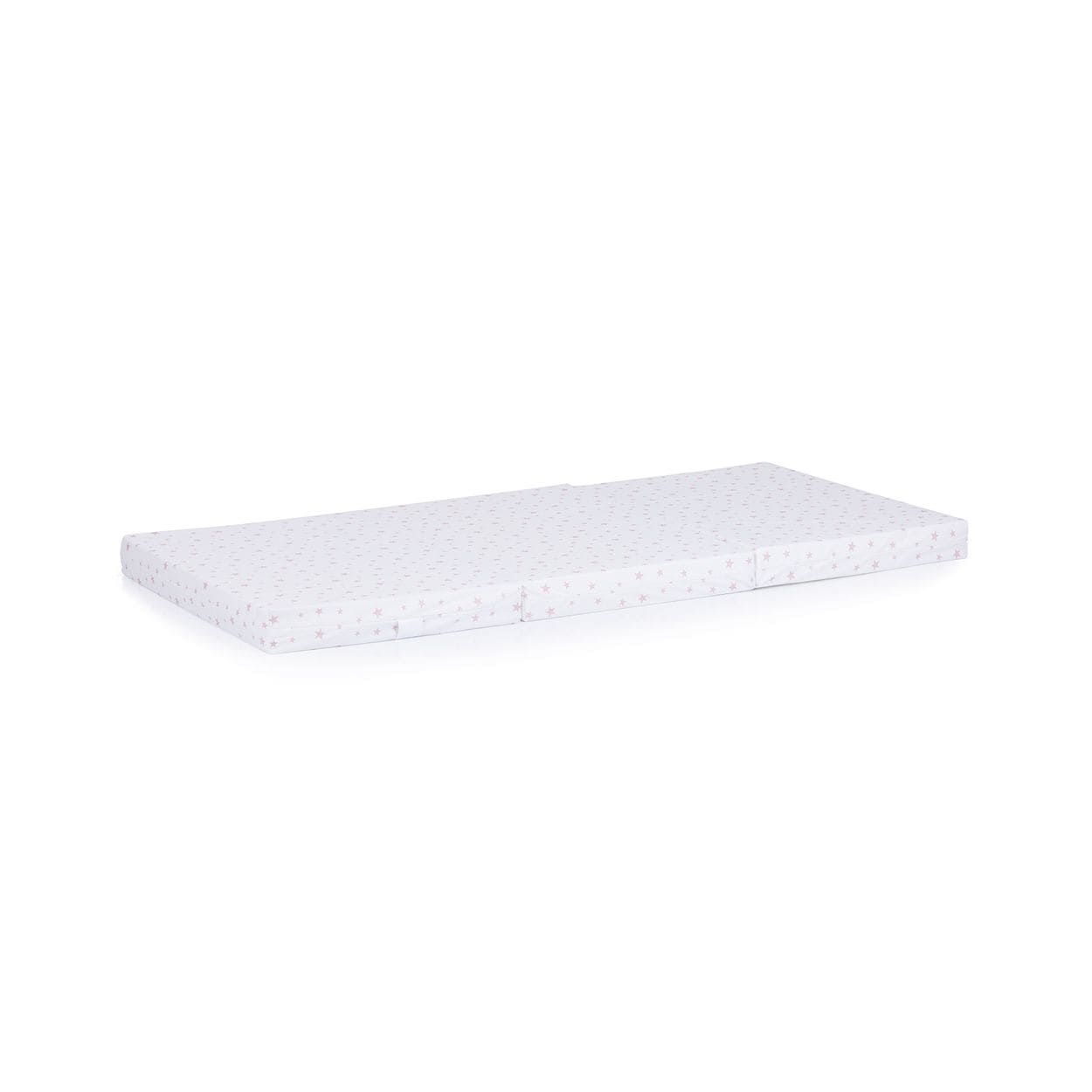 Chipolino Babybett Matratze Stars faltbar, Bezug waschbar, Gr&ouml;&szlig;e 120 x 60 x 6 cm wei&szlig; Sterne 