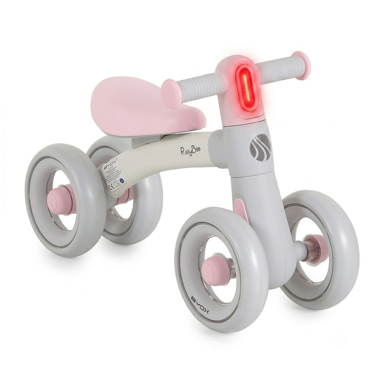 Chipolino Schaukeltier, Einhorn, Sound, R&auml;der, Holz, Kufen, sattelf&ouml;rmiger Sitz rosa 