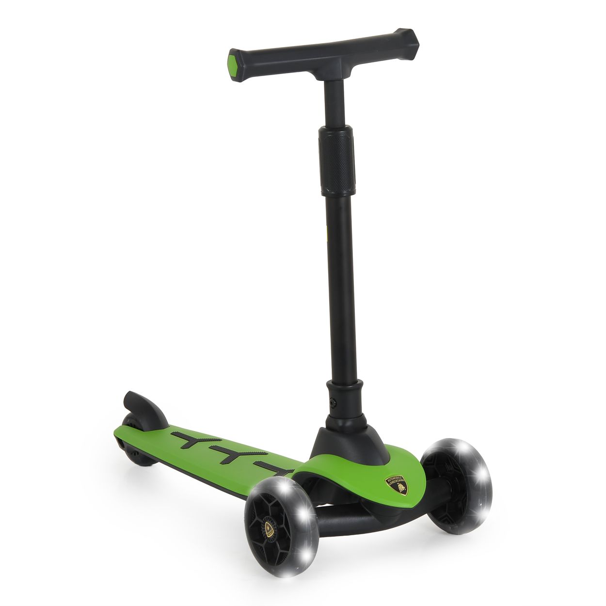 Moni Kinderroller Lamborghini Pro PU-R&auml;der ABEC-7 LED Hinterradbremse bis 50 kg gr&uuml;n 