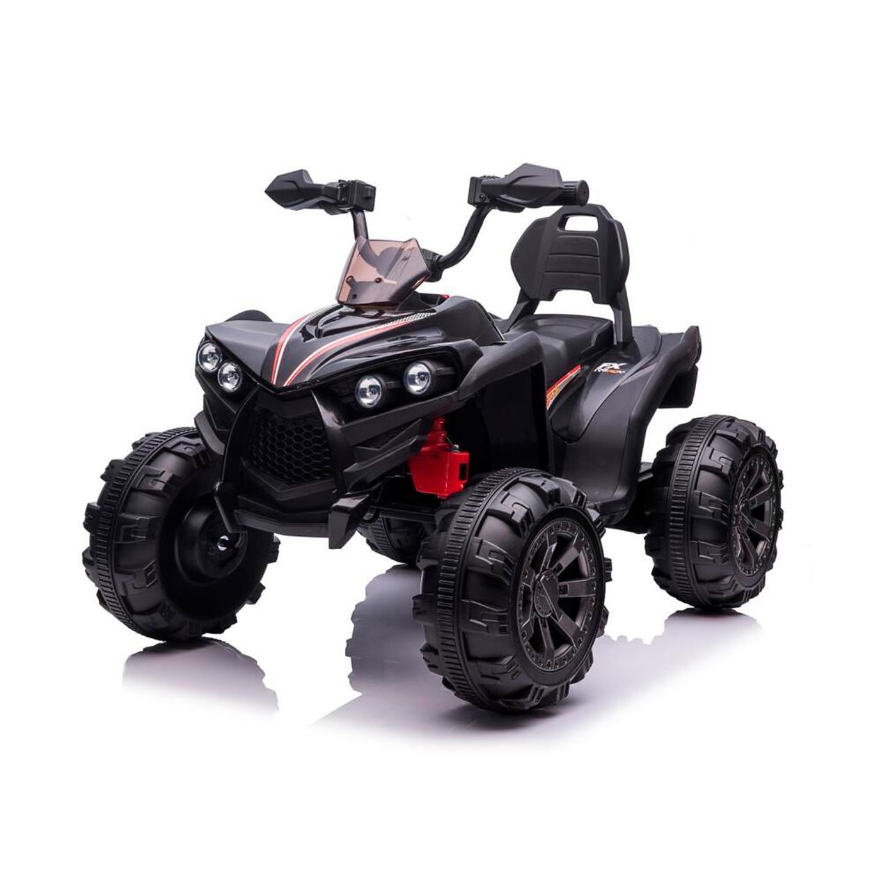 Chipolino Kinder Elektroquad ATV FX Sport, MP3-Anschluss, 2 Motoren, Lichter schwarz 