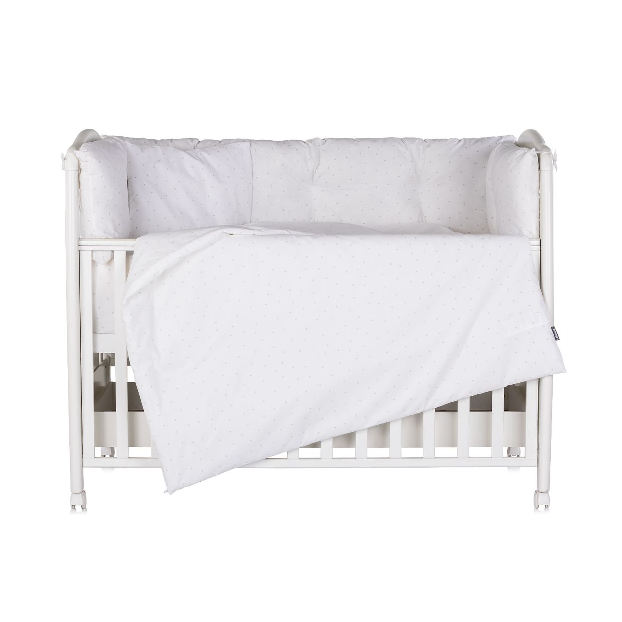 Chipolino Babybettw&auml;sche 9-teilig 120 x 60cm Decke Kissen Bez&uuml;ge Nestchen Laken gr&uuml;n 