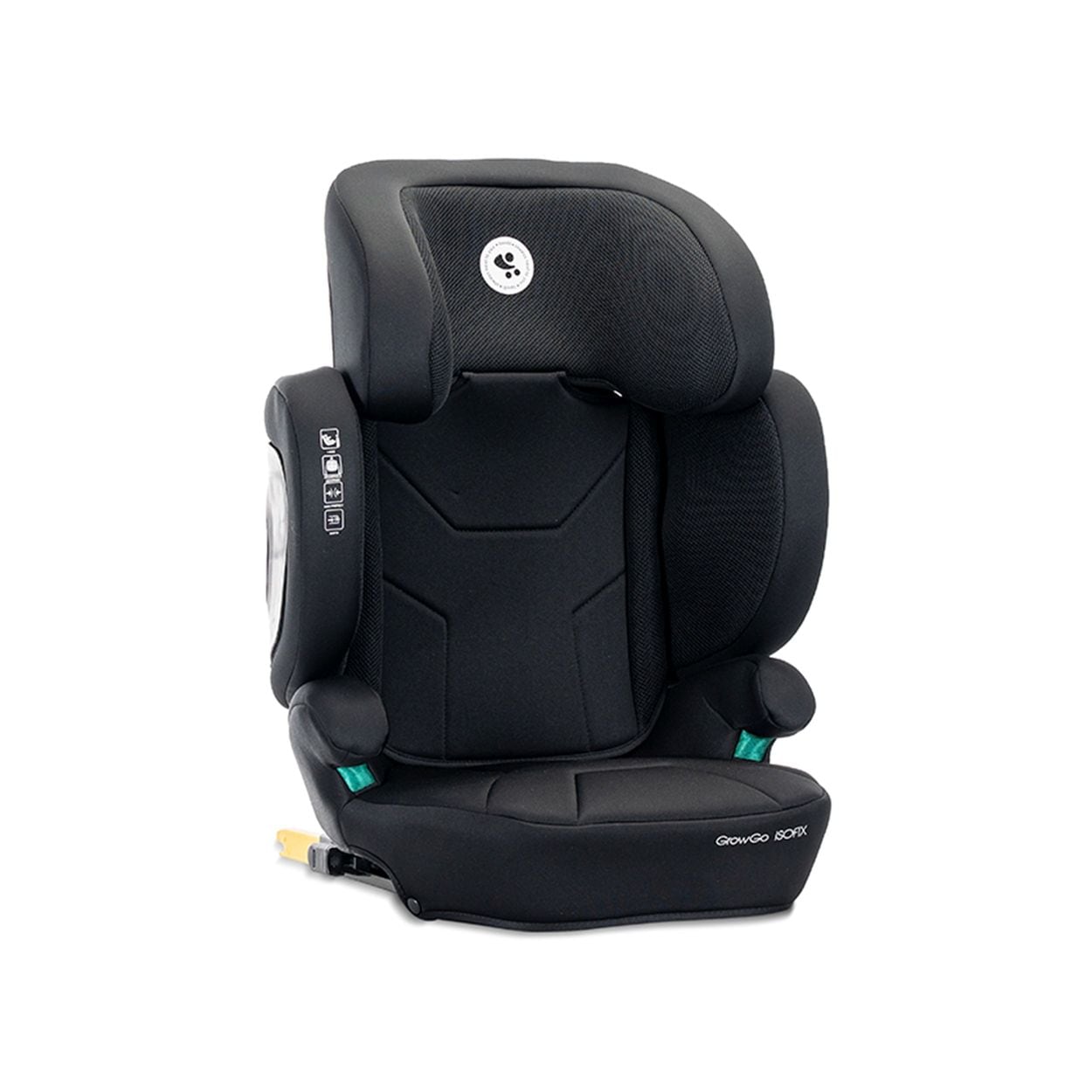 Lorelli Kindersitz Growgo Isofix i-Size 100x150cm Isofix klappbar Kopfst&uuml;tze schwarz 