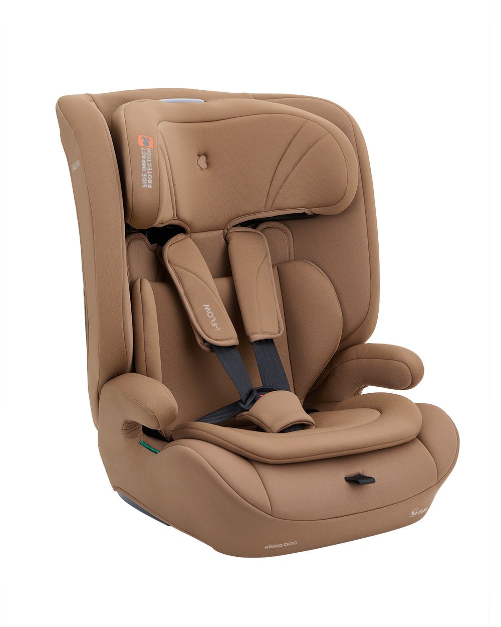 Kikka boo, Kindersitz i-Flow i-Size (76-150) Kopfst&uuml;tze verstellbar 5-Punkt-Gurt braun 