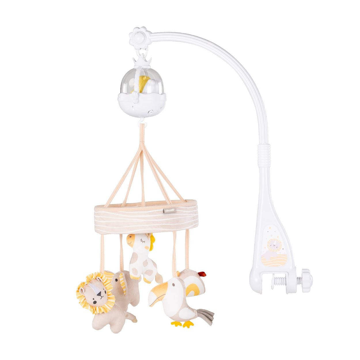 Chipolino Musik Mobile rund drehbar Projektor Bär Timer Bluetooth Fernbedienung beige