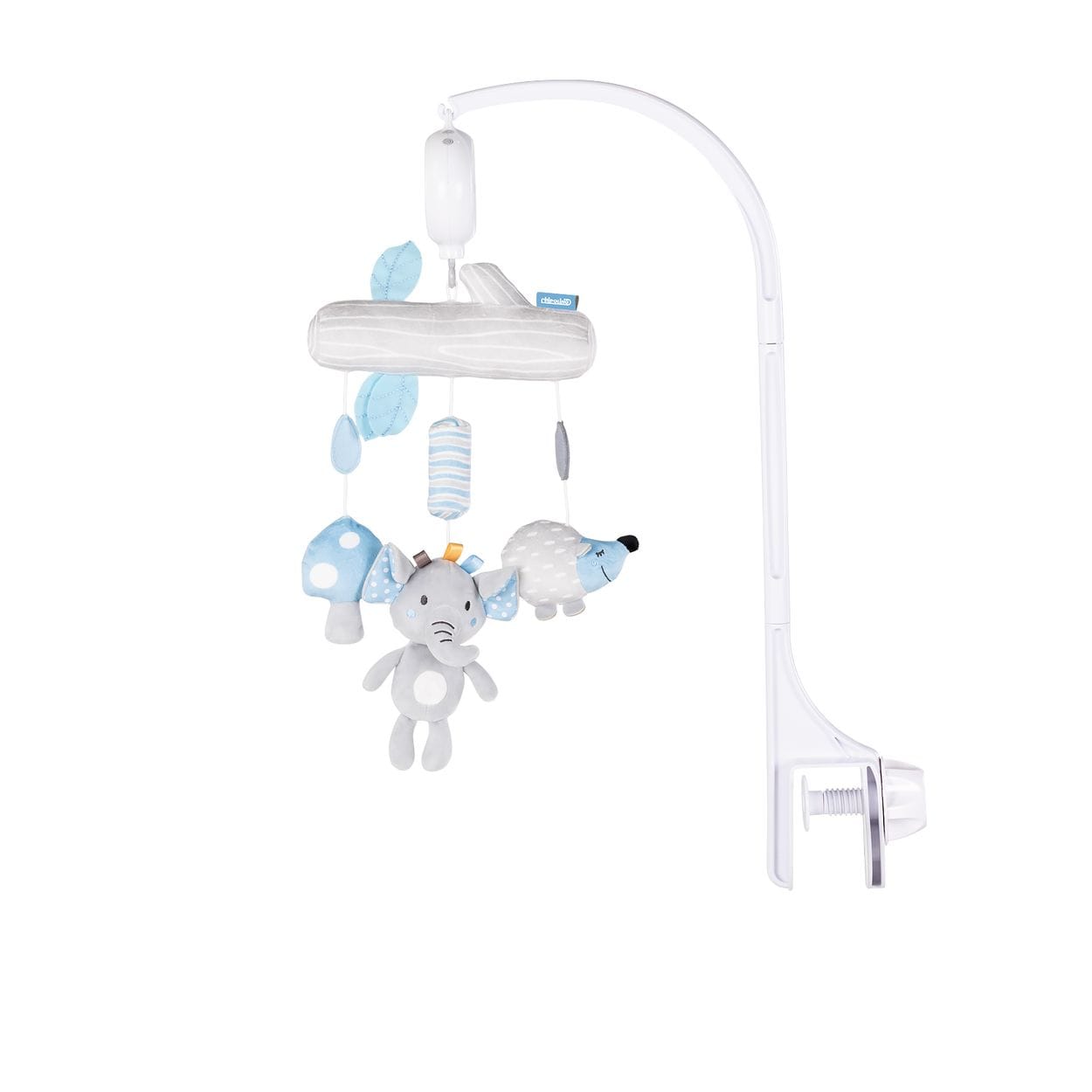 Chipolino Musik Mobile happy Elefant 360 Gad Drehung 35 Melodien Pl&uuml;schtiere blau 
