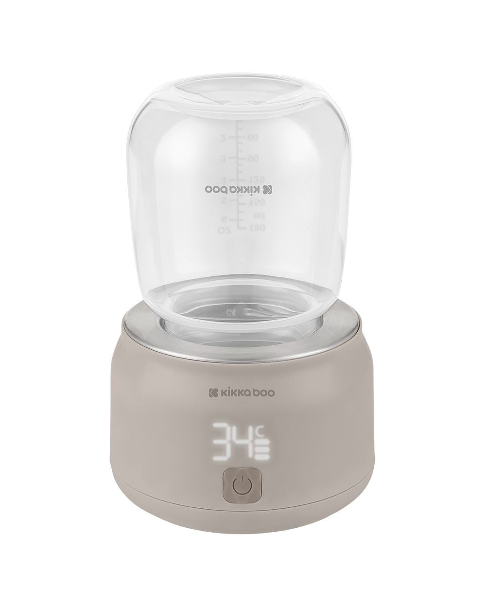 Kikkaboo Flaschenw&auml;rmer Brent 4 Flaschenadapter, 4 Temperaturmodi, USB-Kabel beige 