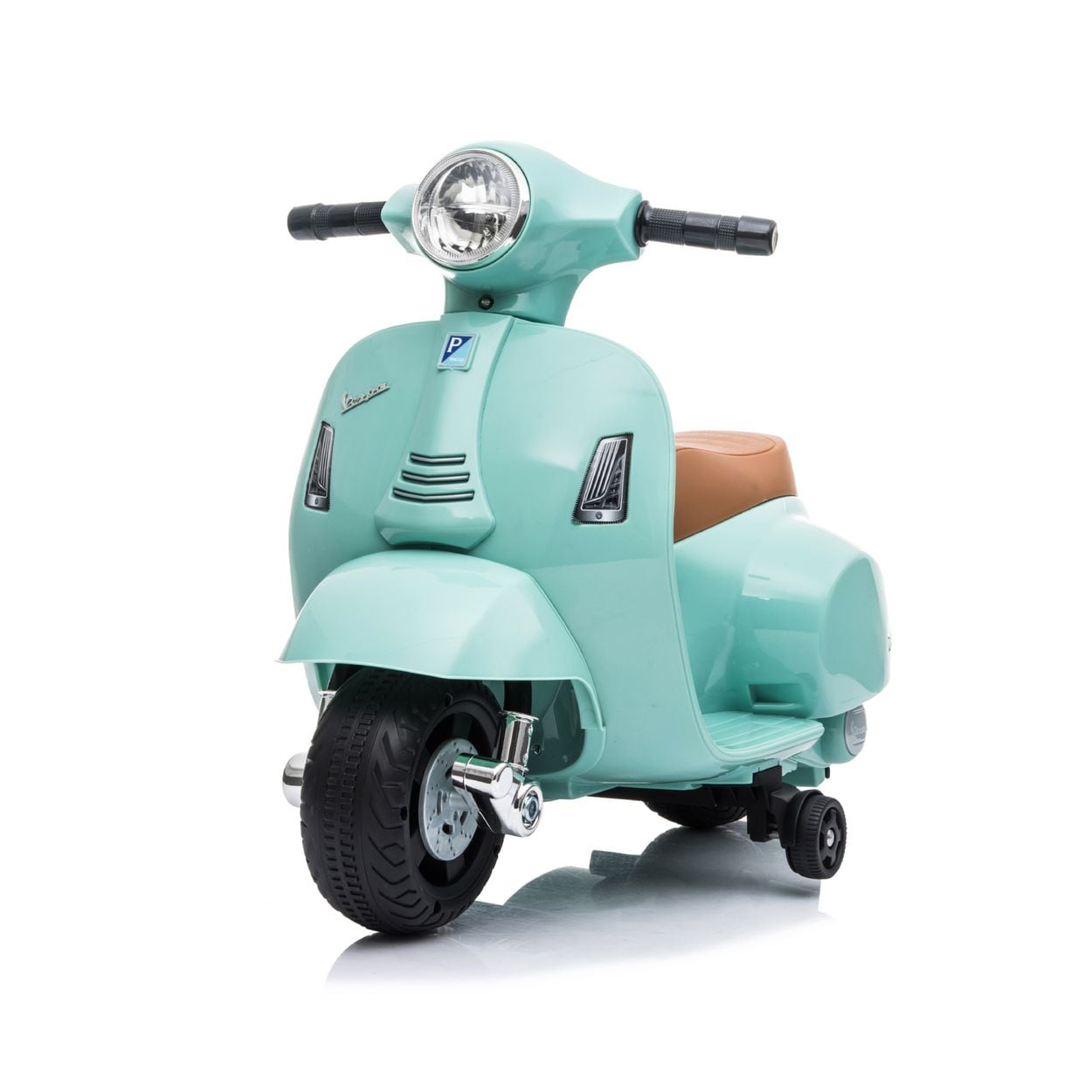Chipolino Kindermotorrad Mini Vespa, Elektrofahrzeug, St&uuml;tzr&auml;der, 30 W, 2,5 km/h 