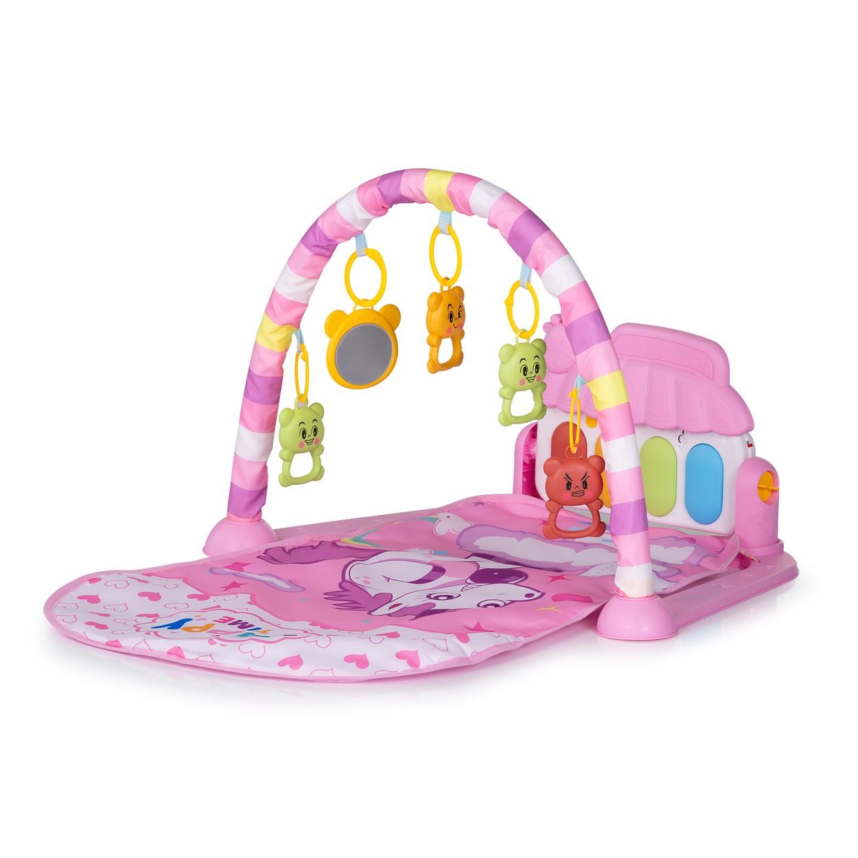 Chipolino Spielbogen Klavierkonzert, Krabbeldecke, Melodien, H&auml;ngespielzeuge rosa 